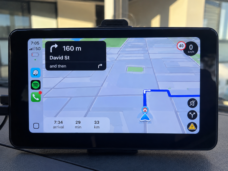 7” Wireless Apple CarPlay & Android Auto Screen