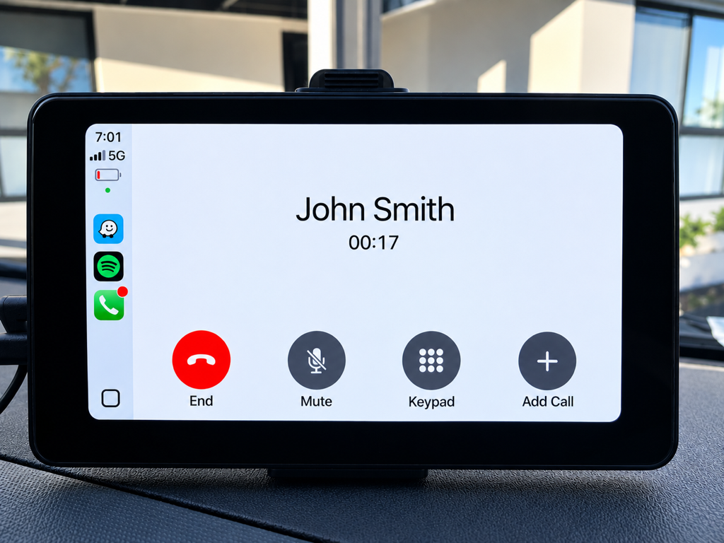 7” Wireless Apple CarPlay & Android Auto Screen
