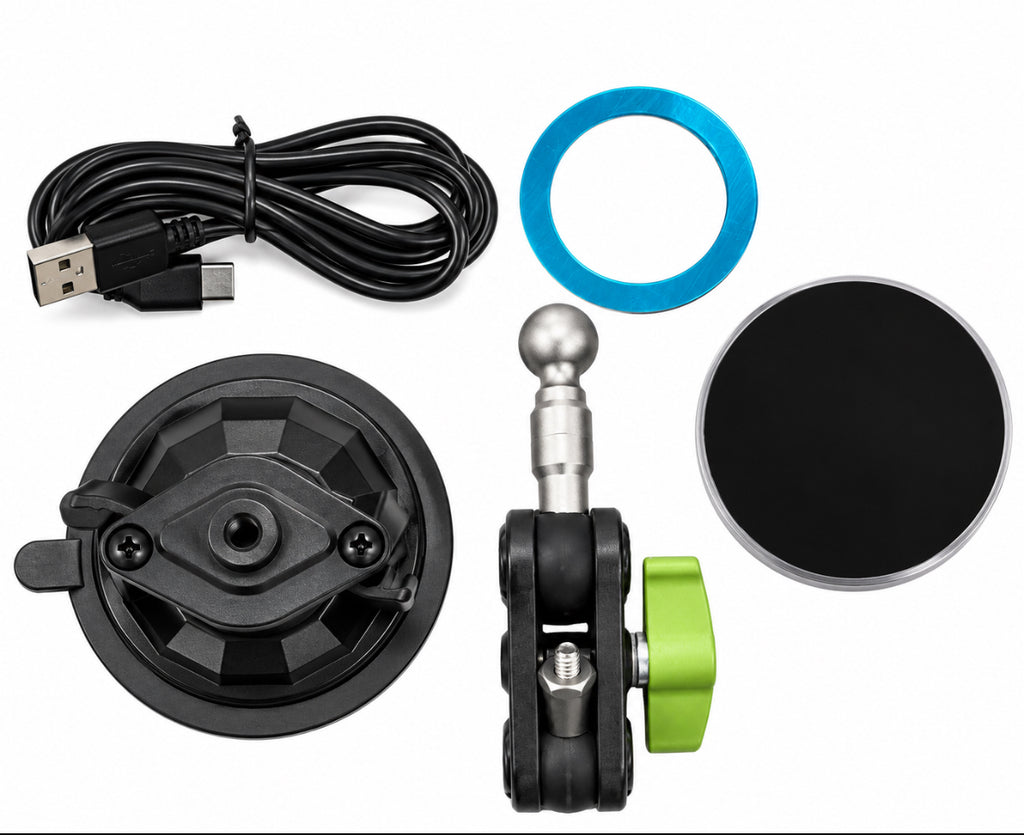 15W Fast Wireless Charging Magnetic Car Phone Holder – Suction Mount
